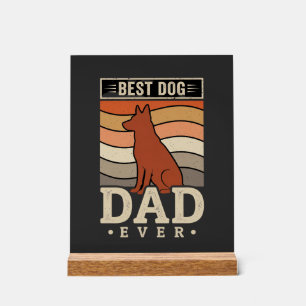Meilleur papa chien de tous les temps silhouette r