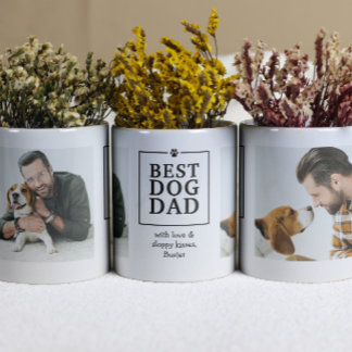 Meilleur Papa Chien Empreinte de Patte Mug 2-Photo