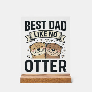Meilleur Papa Comme Aucune Loutre Mignonne Loutre