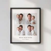 Meilleur Papa du Monde Affiche Photo | Cadeau Pers