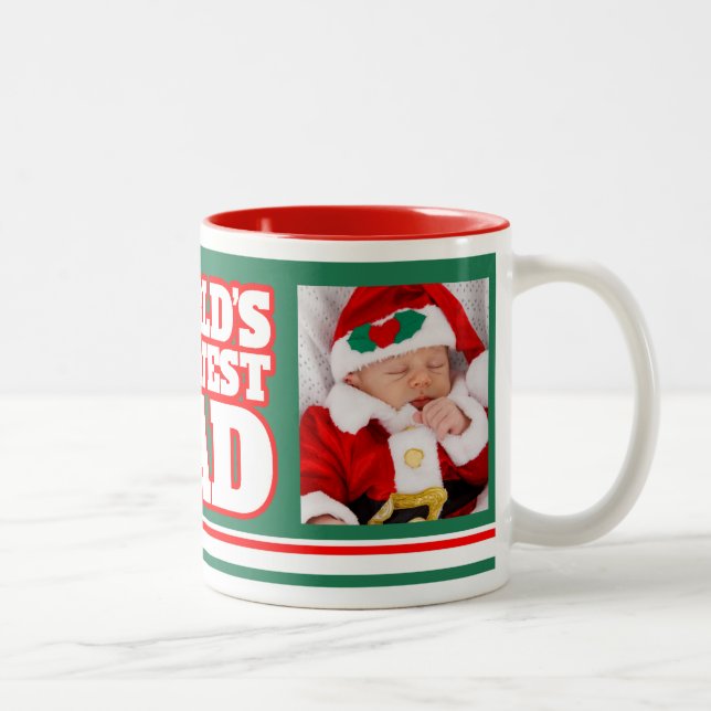 Meilleur papa du monde ajoutez votre tasse de phot (Droit)