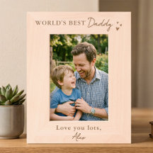 Meilleur Papa du Monde Cadre Photo Personnalisé Ca