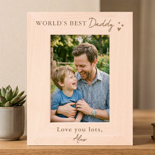 Meilleur Papa du Monde Cadre Photo Personnalisé Ca