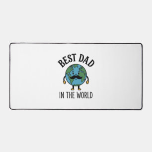 Meilleur Papa du Monde Earth Moustache Shirt Desig