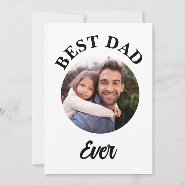Meilleur Papa du Monde Modèle de Photo Personnalis (Devant)