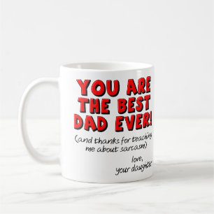 Meilleur Papa du Monde Mug Cadeau Drôle et Sarcast