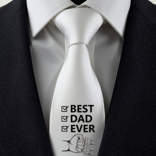 Meilleur Papa Ever Cravate Personnalisée