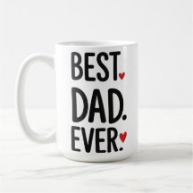 Meilleur Papa Ever Mugs Fête des Pères Moderne ave