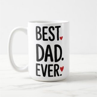 Meilleur Papa Ever Mugs Fête des Pères Moderne ave