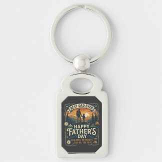 Meilleur Papa Ever Porte-Clés Métal | Cadeau de Fê