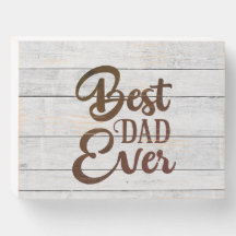 Meilleur papa jamais Design en bois