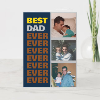 Meilleur Papa Jamais - Drôle Carte Personnalisable