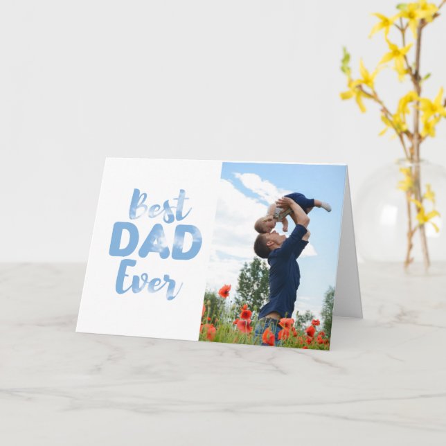 Meilleur papa Jamais Fête des pères carte cadeau p (Fleur jaune)