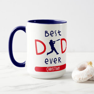 Meilleur papa jamais Fête des pères Mug de basebal