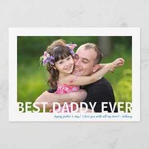 Meilleur papa jamais   Fête des pères photo carte 