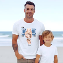 Meilleur Papa Jamais Fist Bump Shirt - T-Shirt Nom