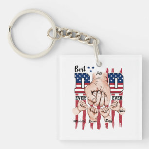 Meilleur papa jamais - Fist Bump USA Drapeau - 4 E