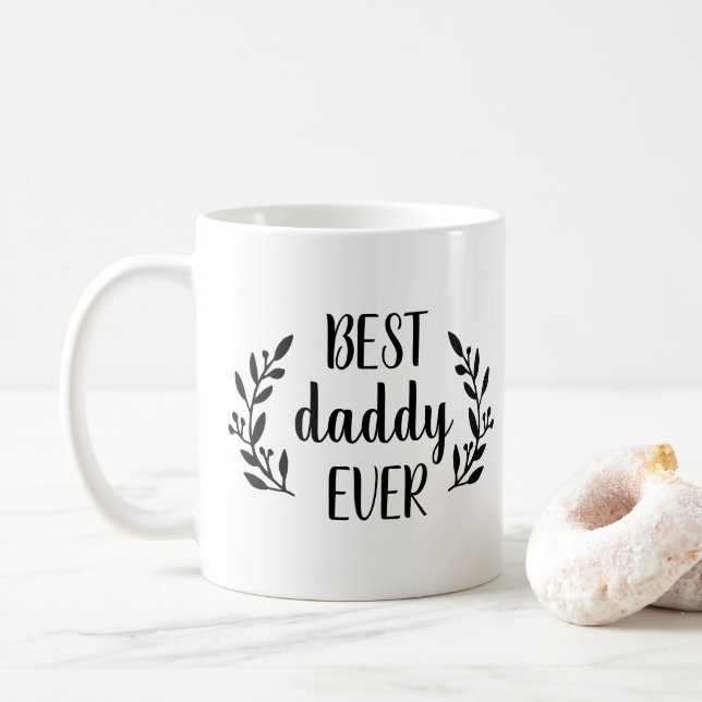 Meilleur Papa Jamais Personnalisé Café Mug (Avec donut)