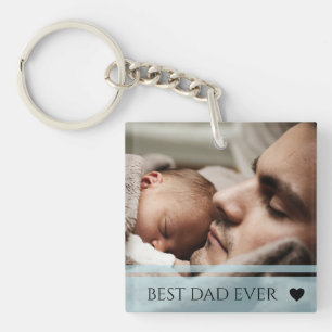 Meilleur papa jamais photo personnalisée moderne