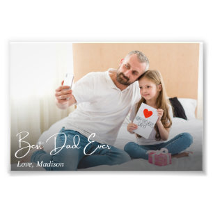 Meilleur papa jamais une simple photo personnalisé