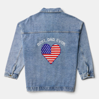 Meilleur papa jamais Usa Drapeau Coeur Américain P