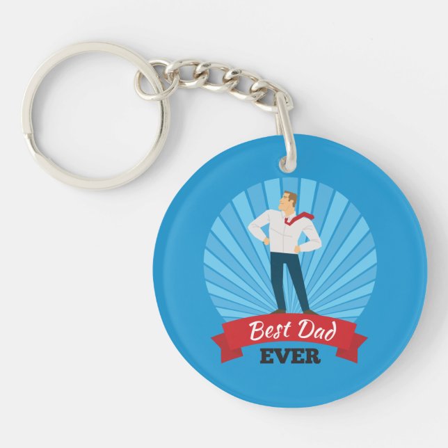 Meilleur papa Joyeux Fête des pères | PORTE - CLÉ (Devant)