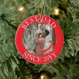 Meilleur papa Joyeux ornement de Noël
