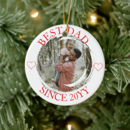 Meilleur papa Joyeux ornement de Noël