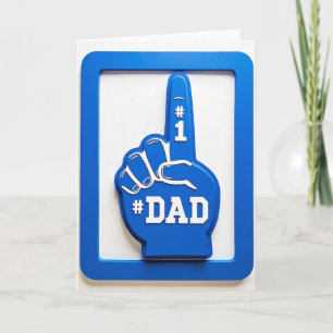 Meilleur Papa Main en Mousse Carte