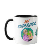 Meilleur Papa Mon Super-Héros Mug Personnalisé pou