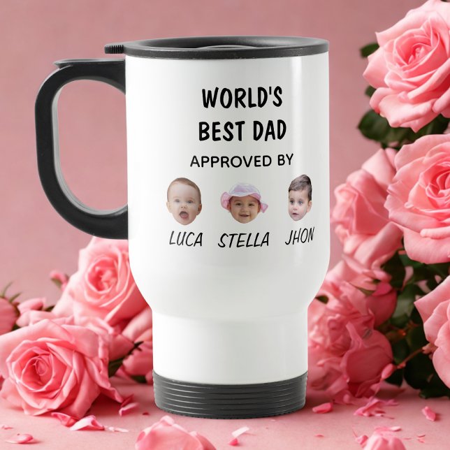 Meilleur papa Mug du monde | Mug personnalisé visa (Créateur téléchargé)