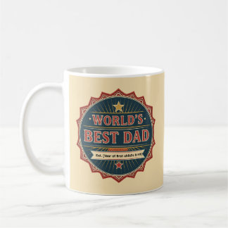 Meilleur papa Mug personnalisé au monde | Fête des