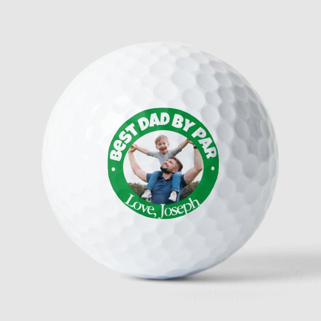 Meilleur papa par balle de golf Green personnalisé (Recto)