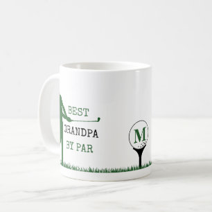MEILLEUR PAPA PAR PAR Monogramme Golfeur Tasse à C
