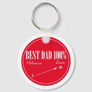 Meilleur Papa Patience Amour Flèche Porte-clés