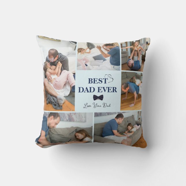 Meilleur Papa Personnalisé Jouer Un Oreiller (Recto)