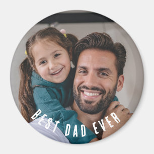 Meilleur Papa Photo Aimant Cadeau Personnalisé R