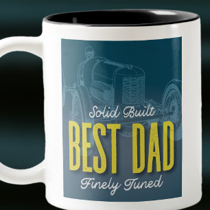 Meilleur Papa Racing Solid Construite voiture Mug