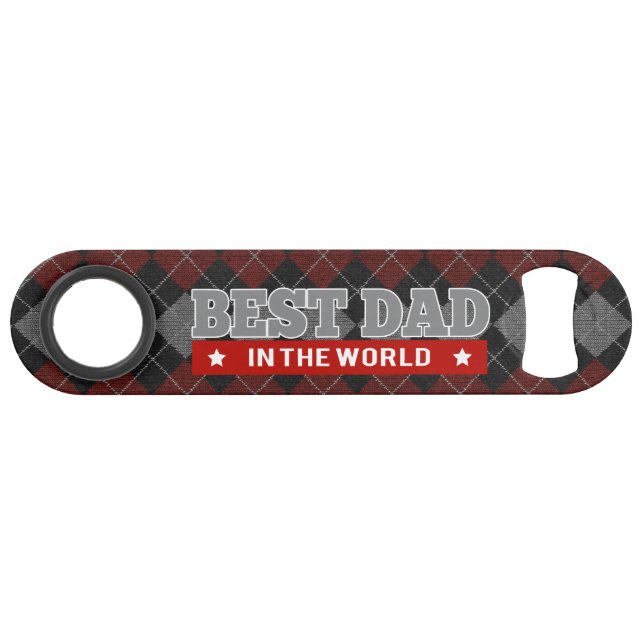 Meilleur papa sur le Jacquard mondial (Devant (Horizontal))