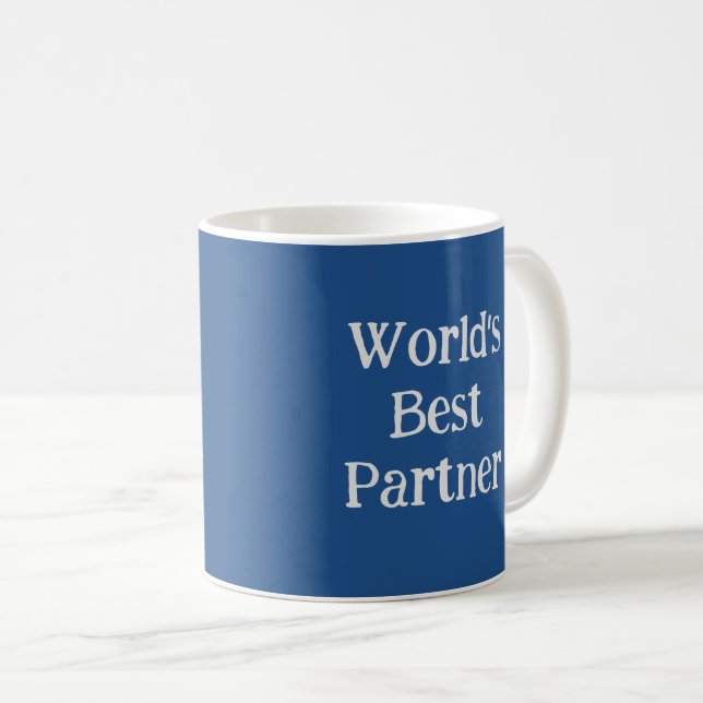 Meilleur partenaire mondial de café Mug (Devant droit)