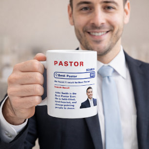 Meilleur Pasteur Photo Tasse à Café – Merci