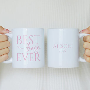 Meilleur patron jamais Mug à café personnalisé