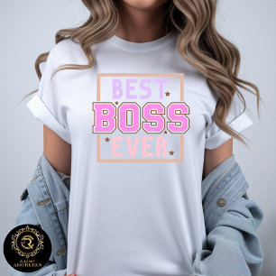 Meilleur patron jamais T-shirt graphique décontrac
