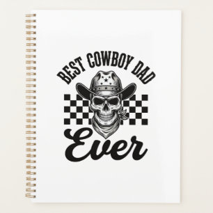 Meilleur père cowboy crâne conception de chemise W