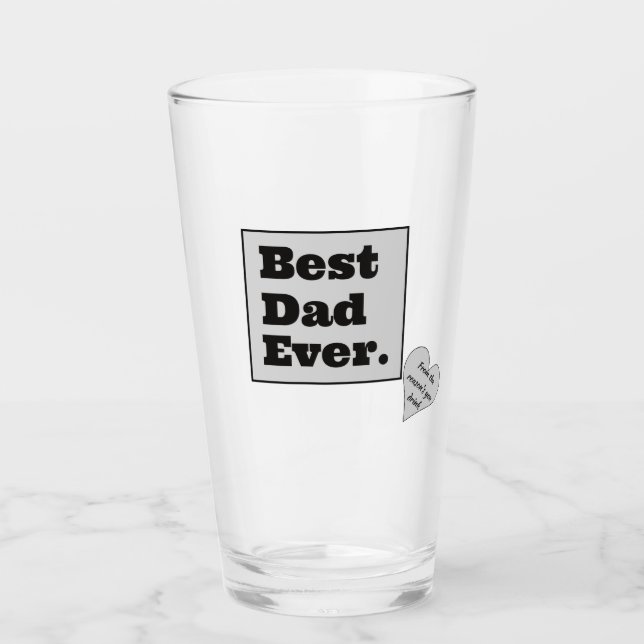 Meilleur Père Jamais De Verre De Bière (Devant)