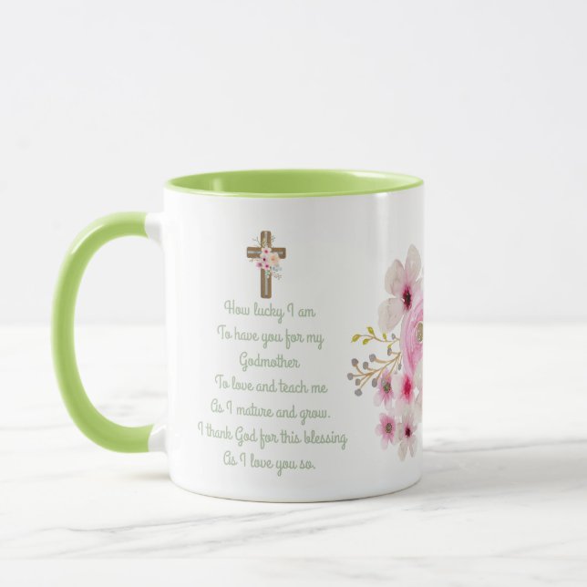 Meilleur POÈME MUG DE MÈRE GODMOTHER du monde, Per (Gauche)