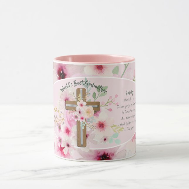 Meilleur POÈME MUG DE MÈRE GODMOTHER du monde, Per (Centre)