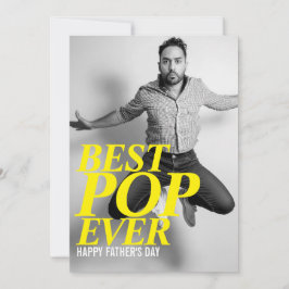 MEILLEUR POP JAMAIS | Carte de Fête des pères amus