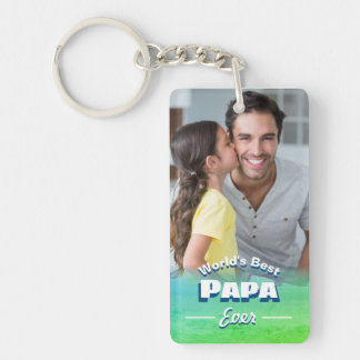 Meilleur Porte - clé photo Papa Ever Fête des père