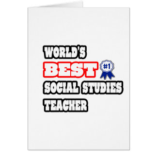Meilleur professeur d'études sociales au monde
